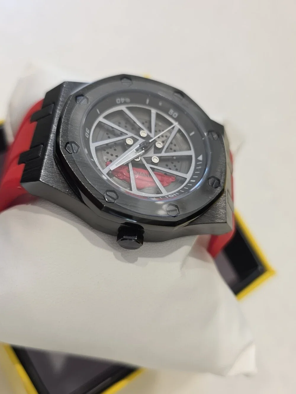 332.  Open Box Invicta Speedway Rim Men's Watch - 42mm, Red (AIC-69491)